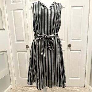 Black & White Striped Dress // Banana Republic // Size 12